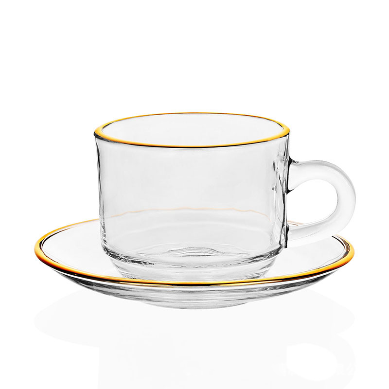 Espresso Cup Saucer - Tazze da caffè in vetro con