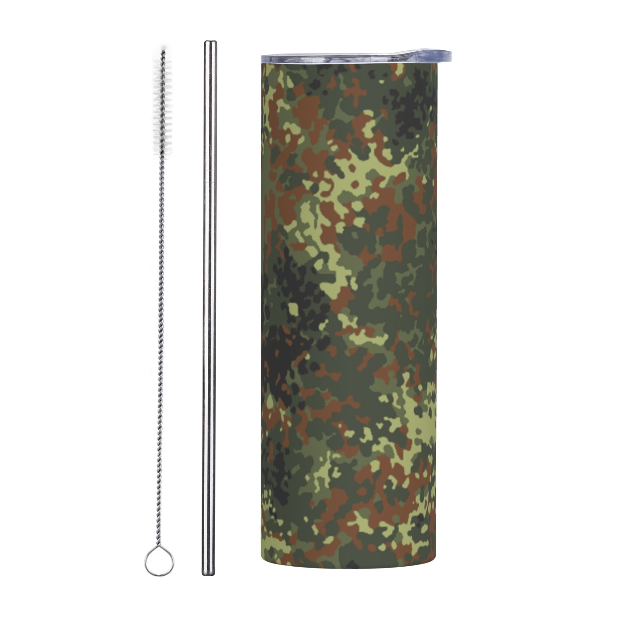 Double Wall Mug - Tumbler Mimetico Flecktarn, Tazza Termica Isolata