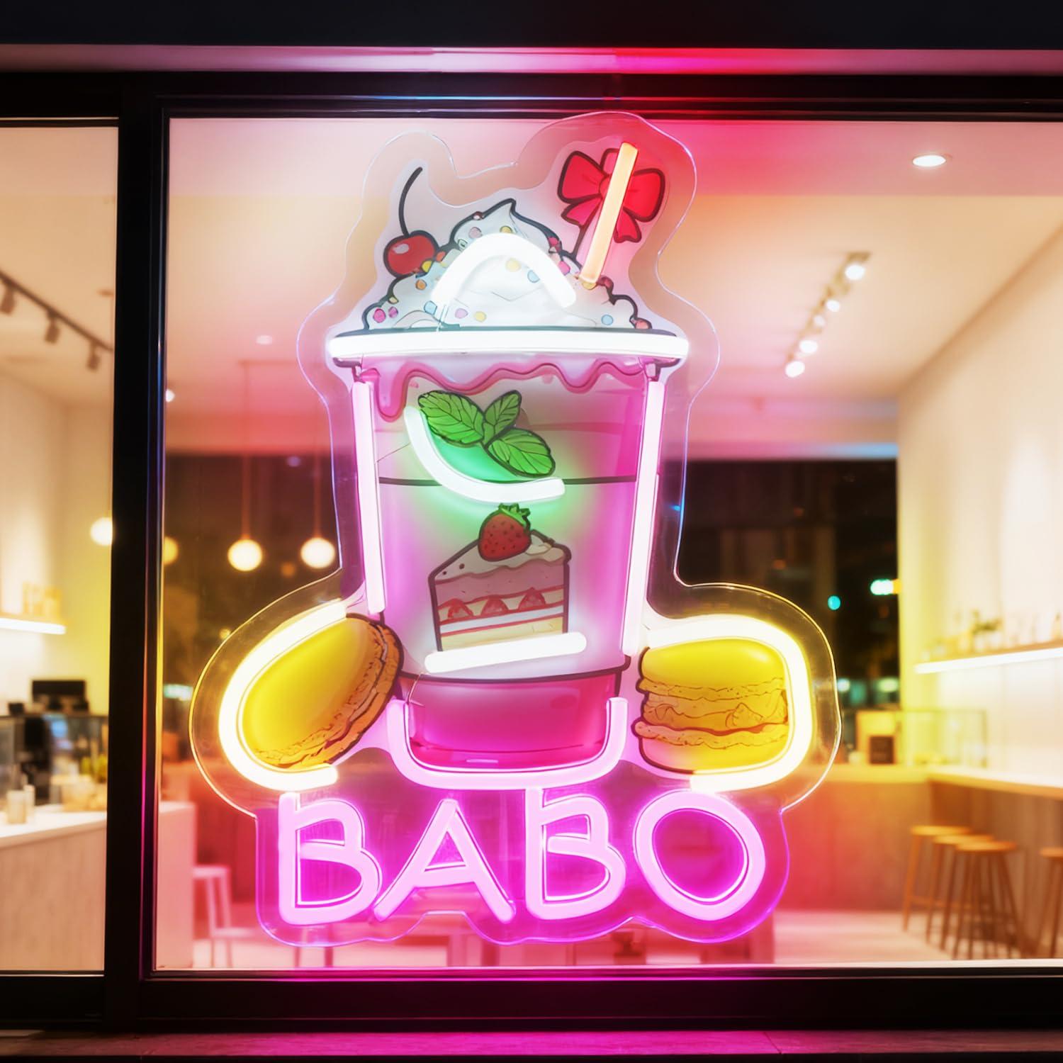 Coffee Tea Neon Sign - Insegna Luminosa al Neon Boba per