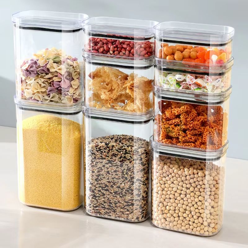 Coffee Tea Sugar Canister Set - Contenitore Sigillato per Organizzazione Armadietto Cucina,