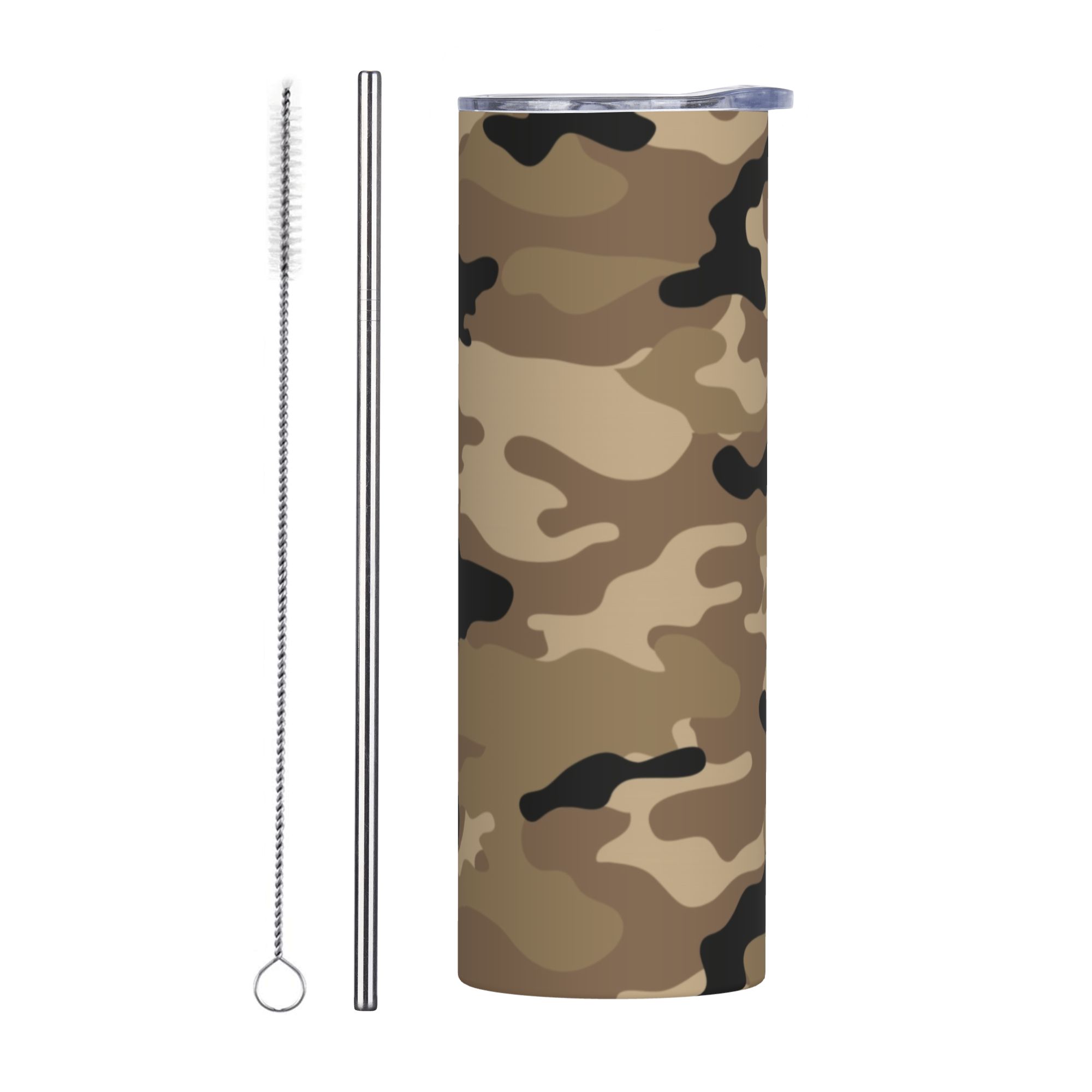 Double Wall Mug - Tumbler Isolato con Motivo Mimetico Woodland