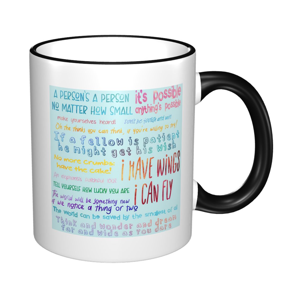 Coffee Tea Quotes - Set di Tazze con Citazioni di