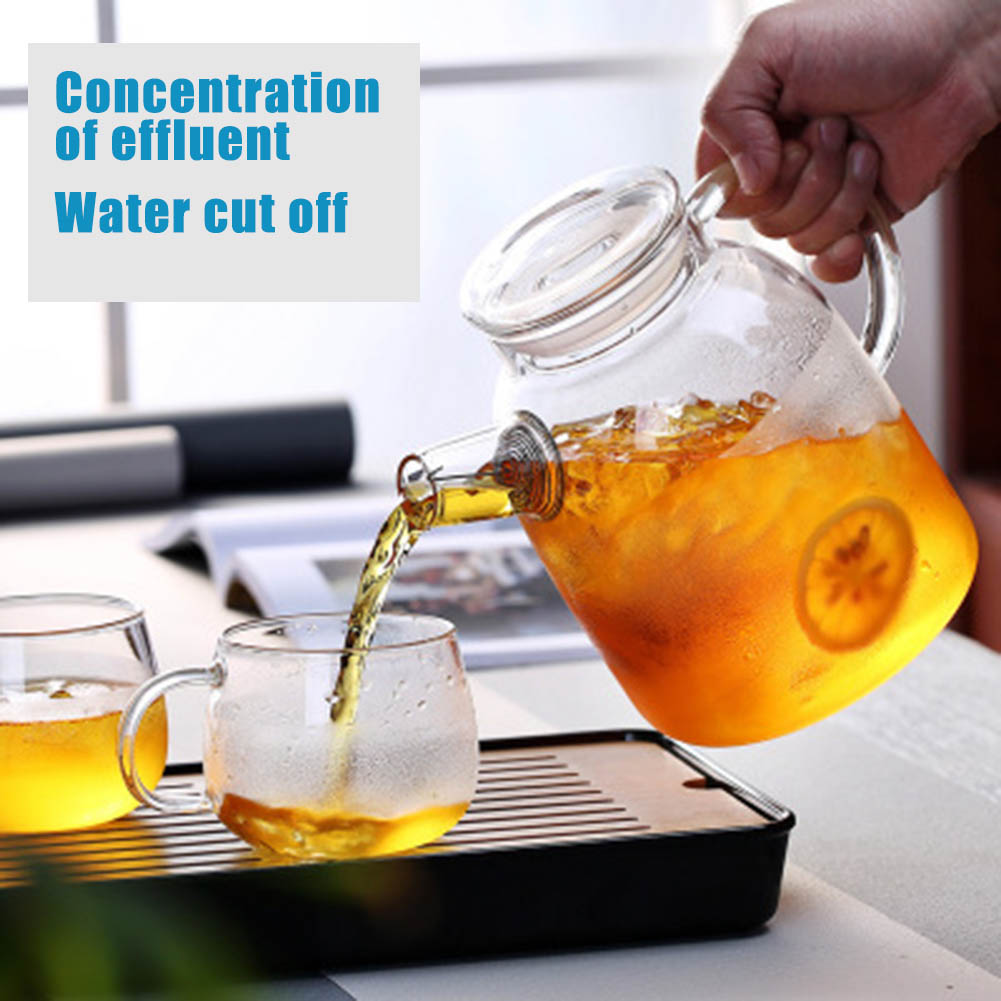 Coffee Tea Water Heater - 1000/1600ml Teiera in vetro borosilicato trasparente