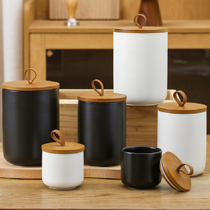 Coffee Tea Sugar Canister Set - Vaso portaoggetti in ceramica nordica vaso