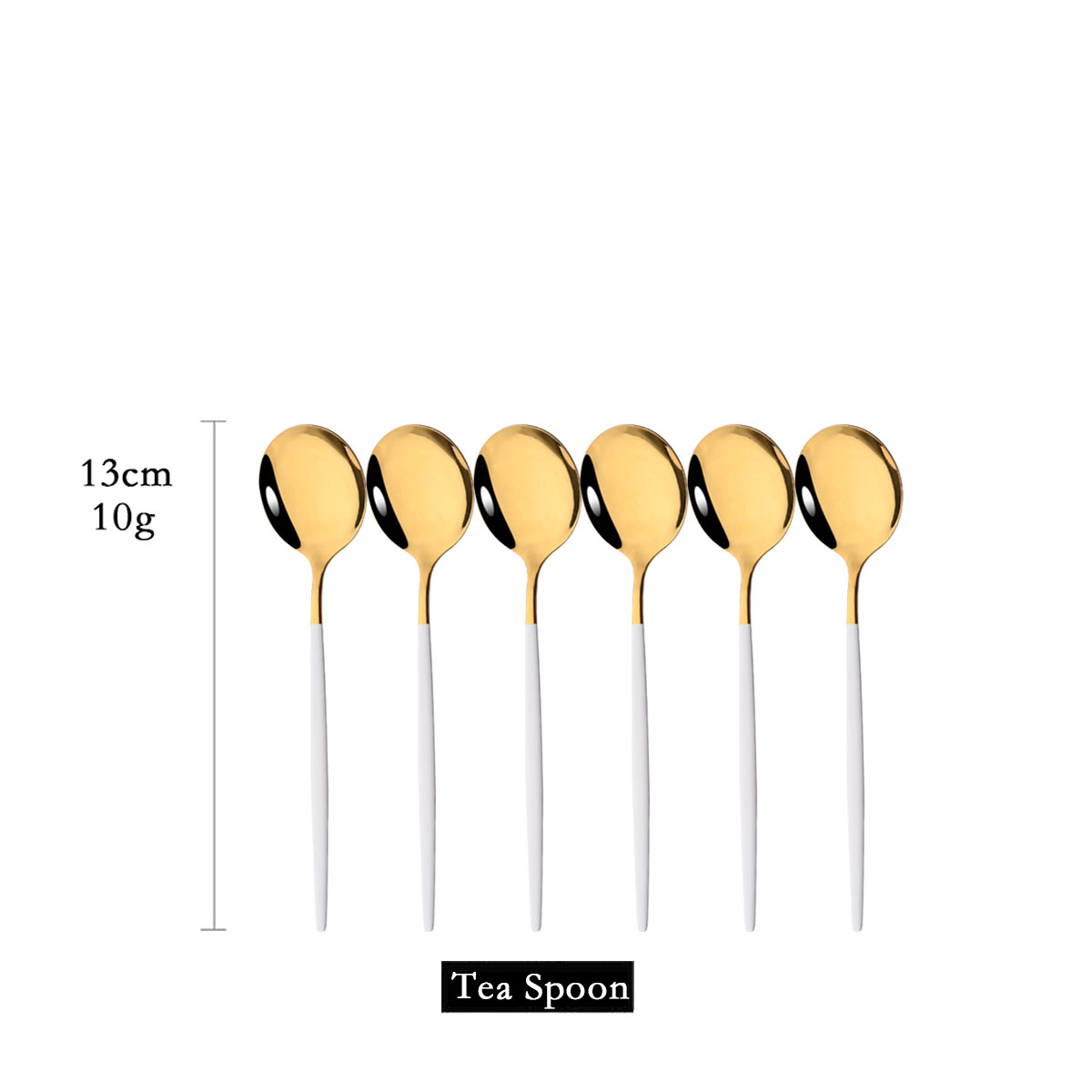 Coffee Tea Sugar Canister Set - 6 pezzi specchio oro bianco cucchiaio