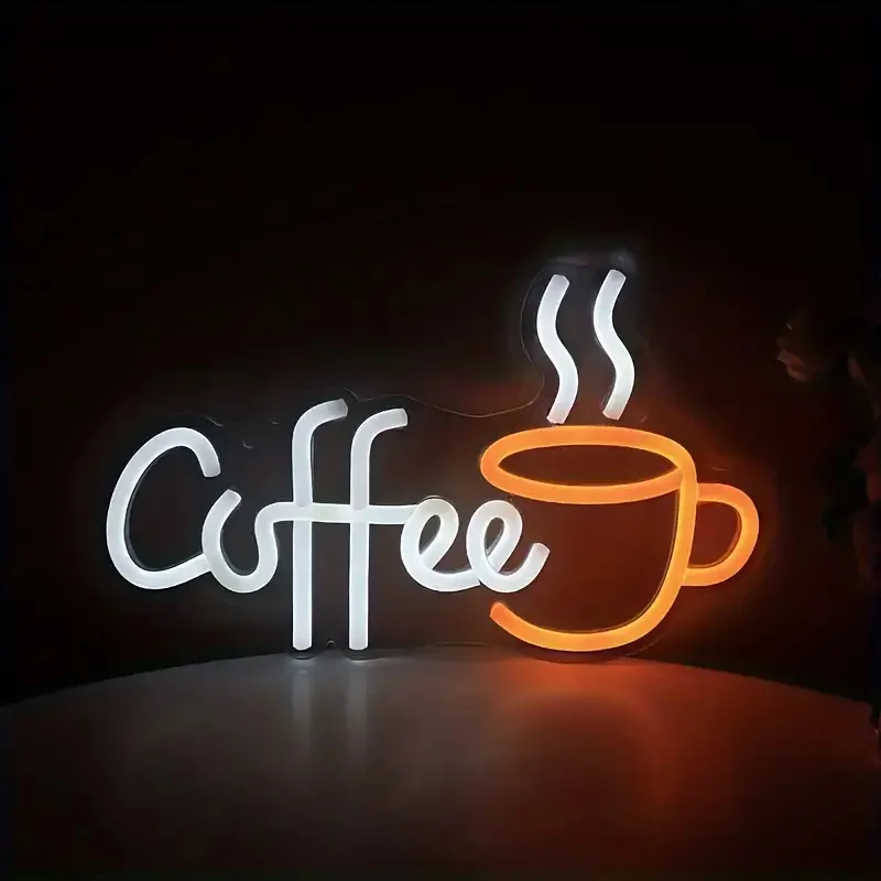 Coffee Tea Neon Sign - Tazza di caffè progettata Insegna al