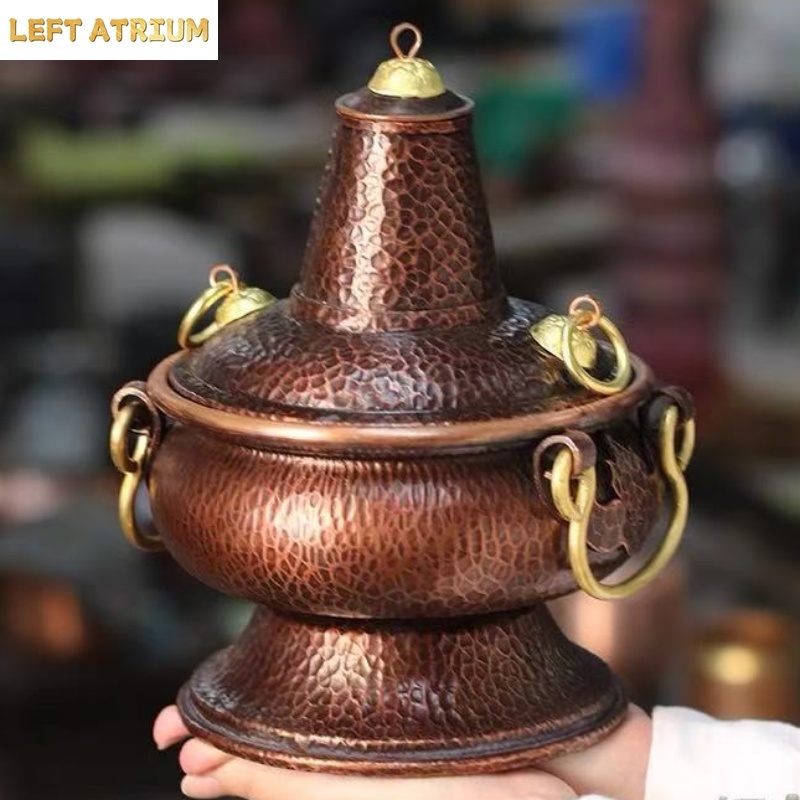 Coffee Tea And Bean Leaf - Contenitore Multifunzionale in Rame Puro per