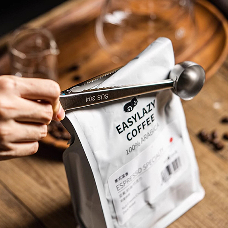 Coffee Tea And Bean Leaf - Nuovo 2026: Cucchiaio dosatore in acciaio
