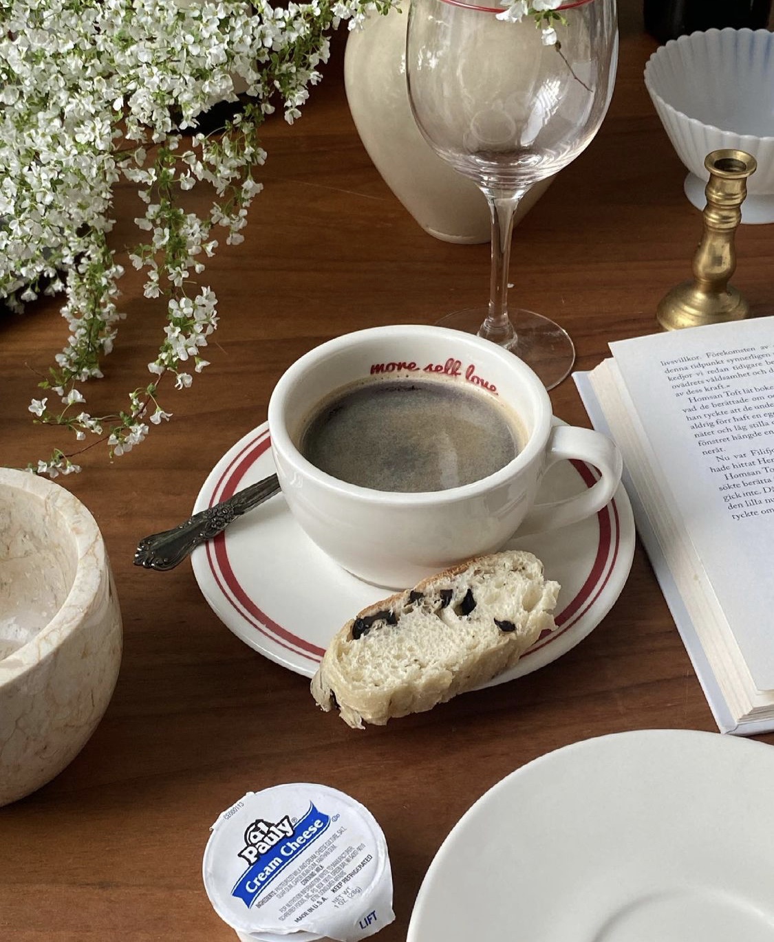 Espresso Cup Saucer - Corea lettere tazza da caffè piattino