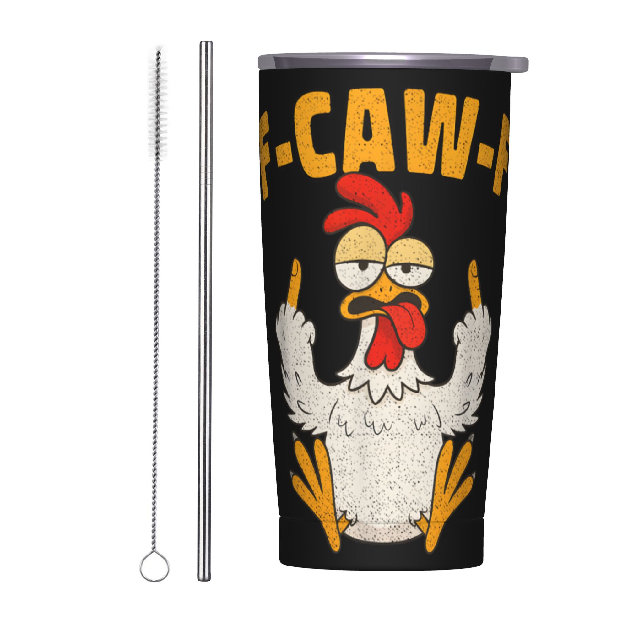 Double Wall Mug - Divertente Tazza Termica Isolata Sottovuoto F-Caw-F