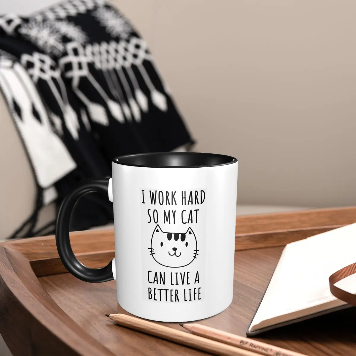 Coffee Tea Quotes - Tazza in Ceramica con Citazione 'Faccio