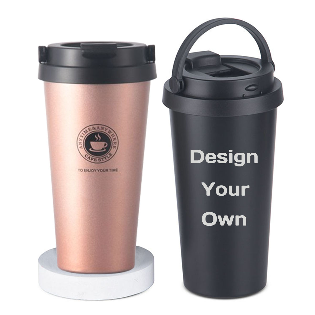 Double Wall Mug - Tazza da Viaggio Isolata 16 oz