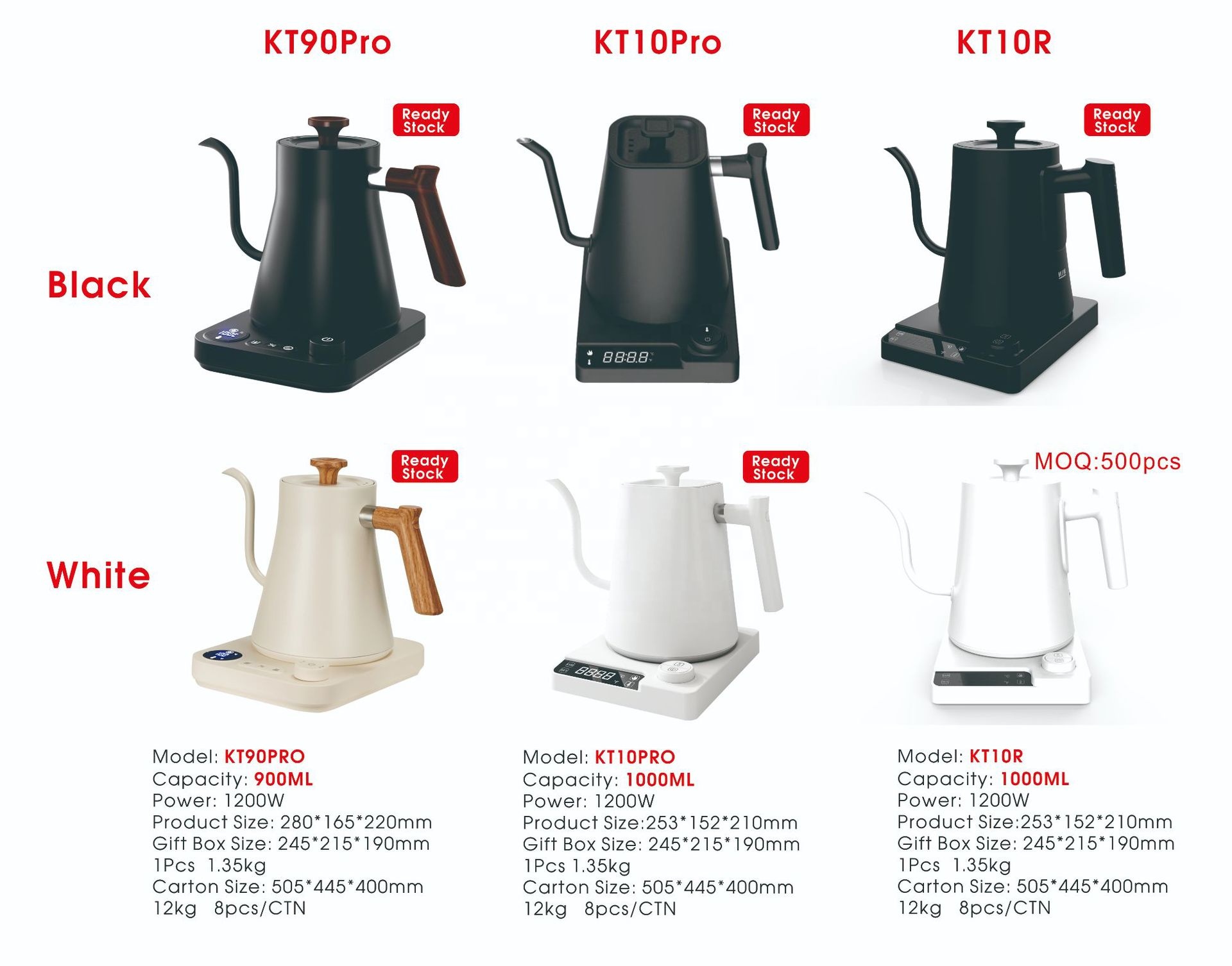 Nuovo Design Bollitore Elettri - Pour Over Kettle recensione e prezzo
