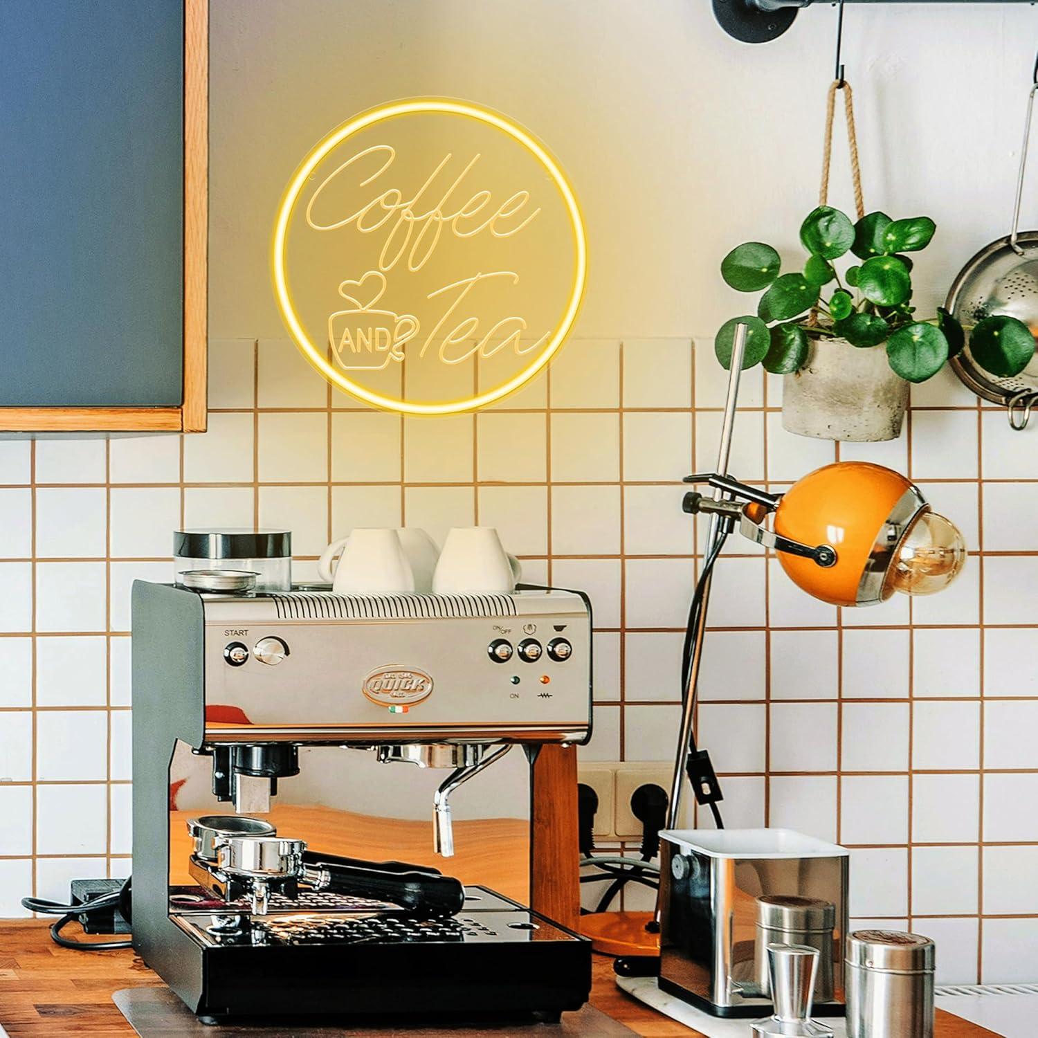 Insegna al neon con luce LED d - Coffee Tea Neon Sign recensione e prezzo
