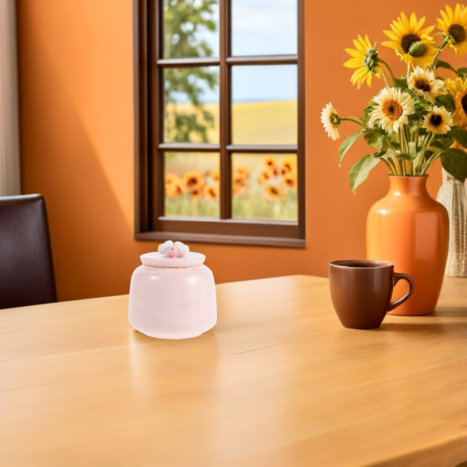 Barattolo in Ceramica Rosa per - Coffee Tea And Bean Leaf recensione e prezzo