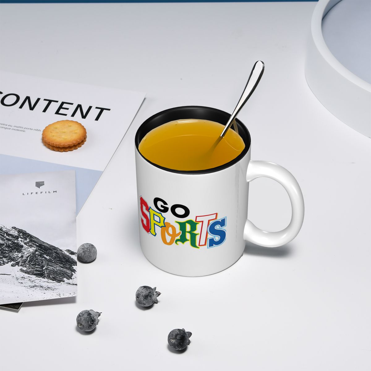 Tazza Go Sports con Diversi St - Coffee Tea Font recensione e prezzo