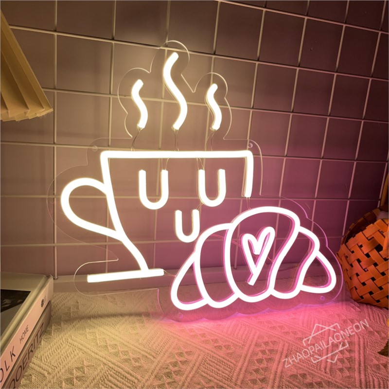 Caffè Pane Insegna al neon Cro - Coffee Tea Neon Sign recensione e prezzo