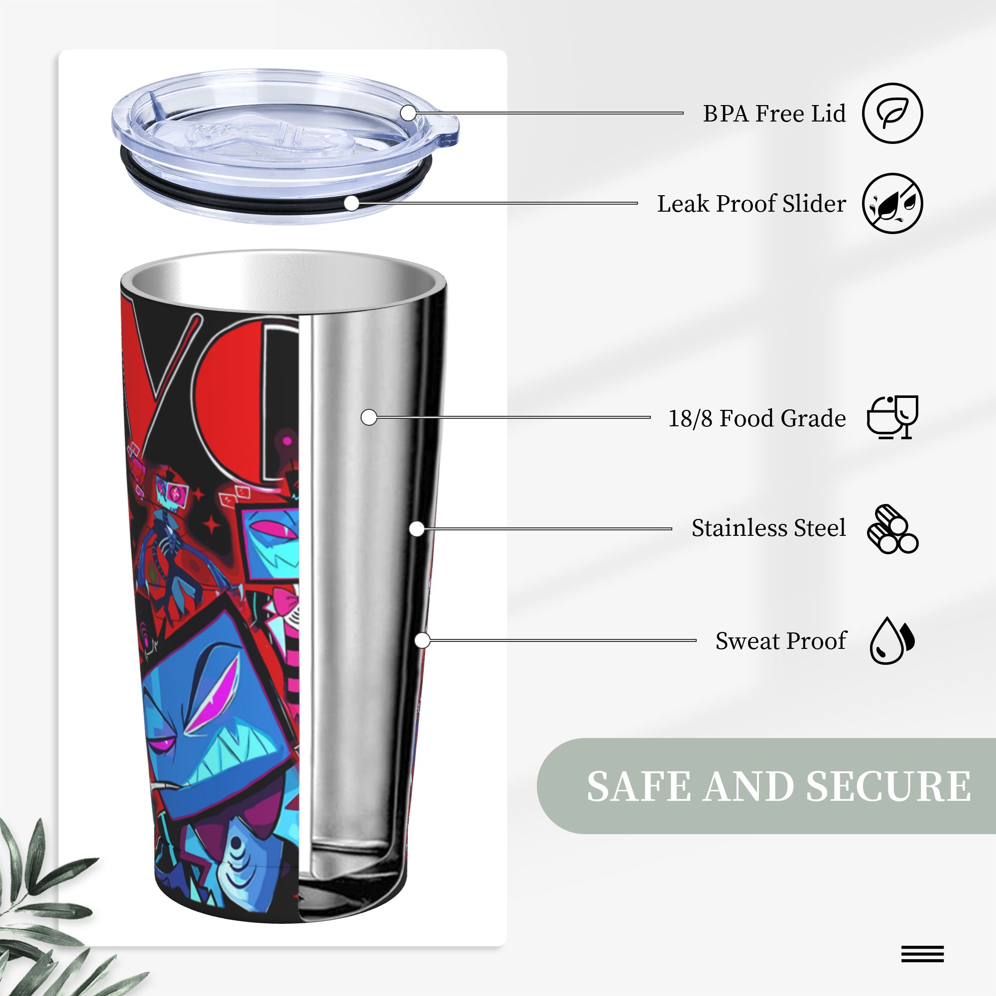Hazbins Anime Hotel Vox Insula - Double Wall Mug recensione e prezzo