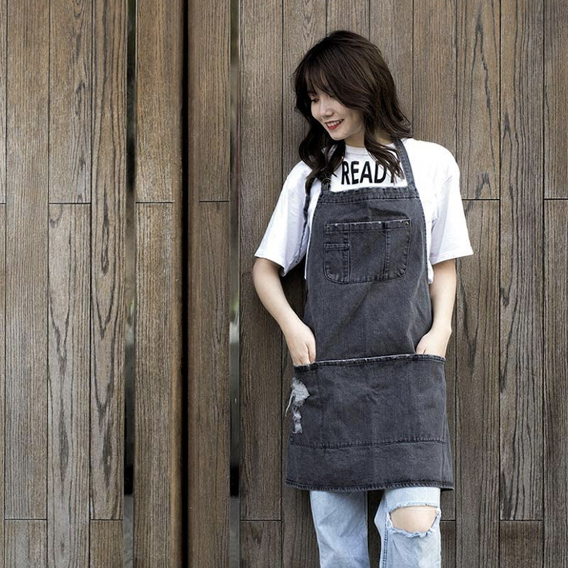 Grembiuli in denim di cotone l - Coffee Tea Gardens recensione e prezzo