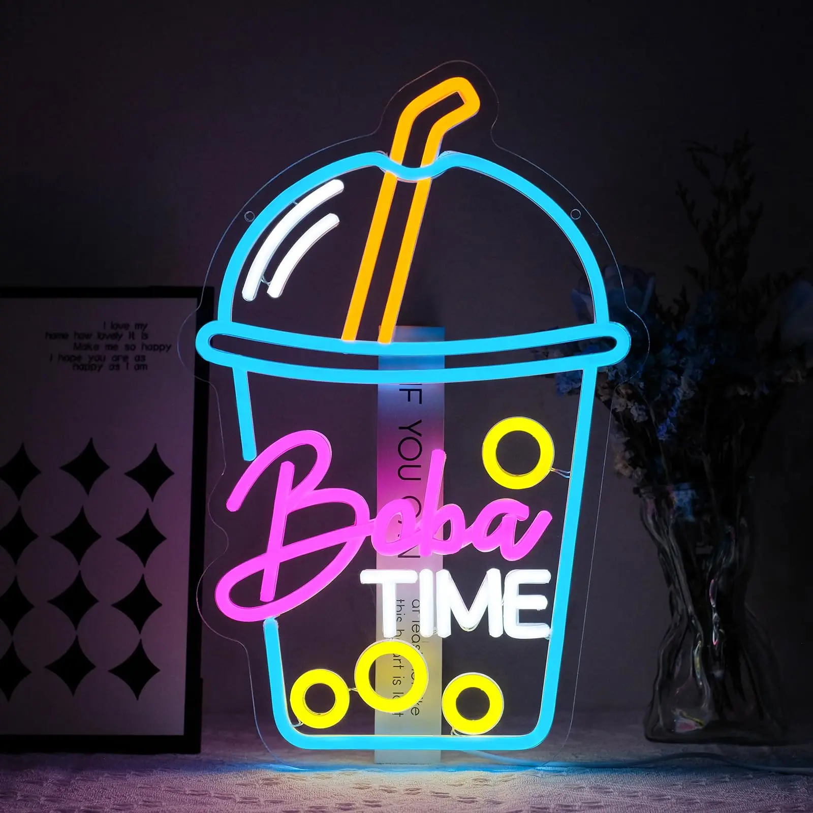 Boba Time Insegna al neon per  - Coffee Tea Neon Sign recensione e prezzo