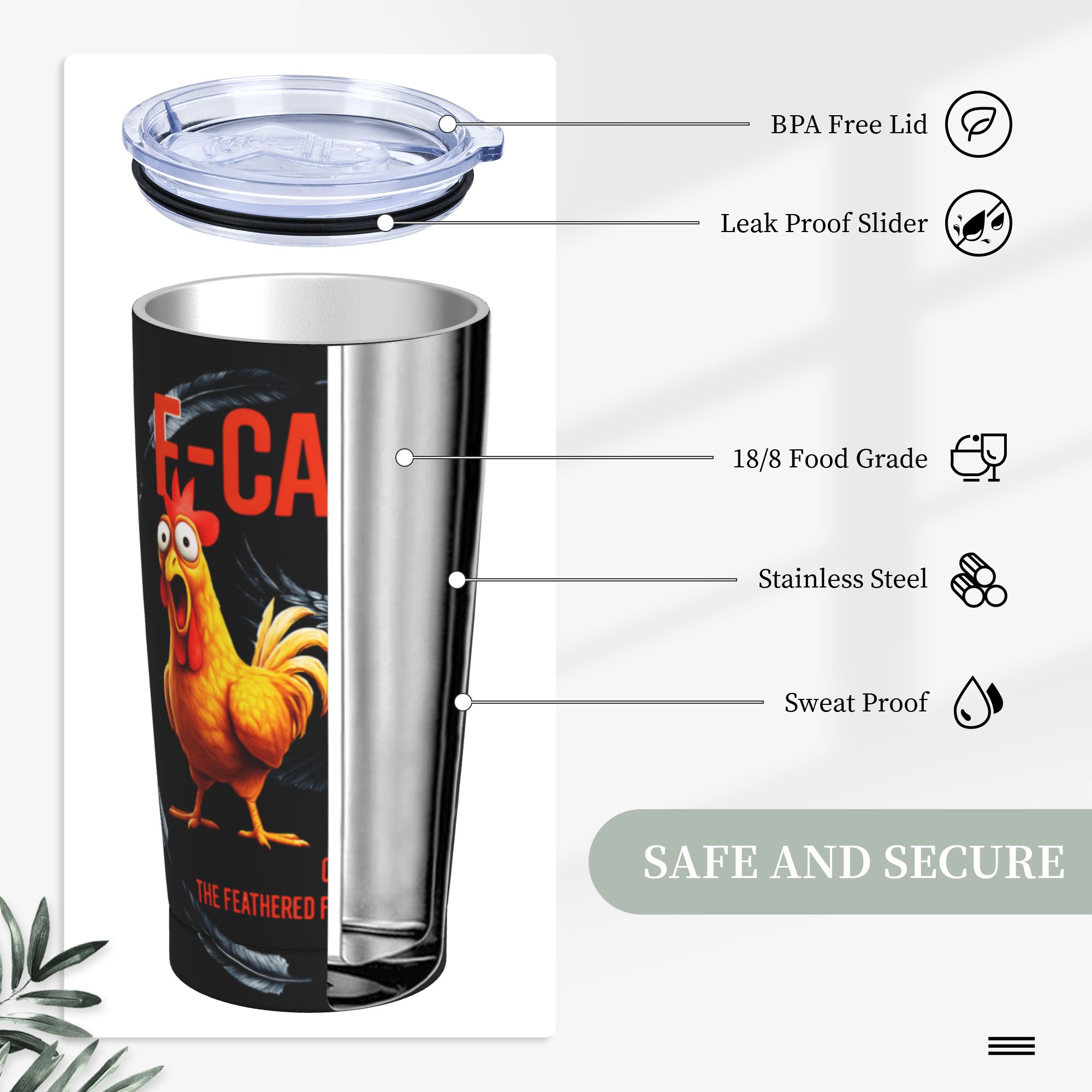 Tumbler Isolato FCAWF con Cann - Double Wall Mug recensione e prezzo