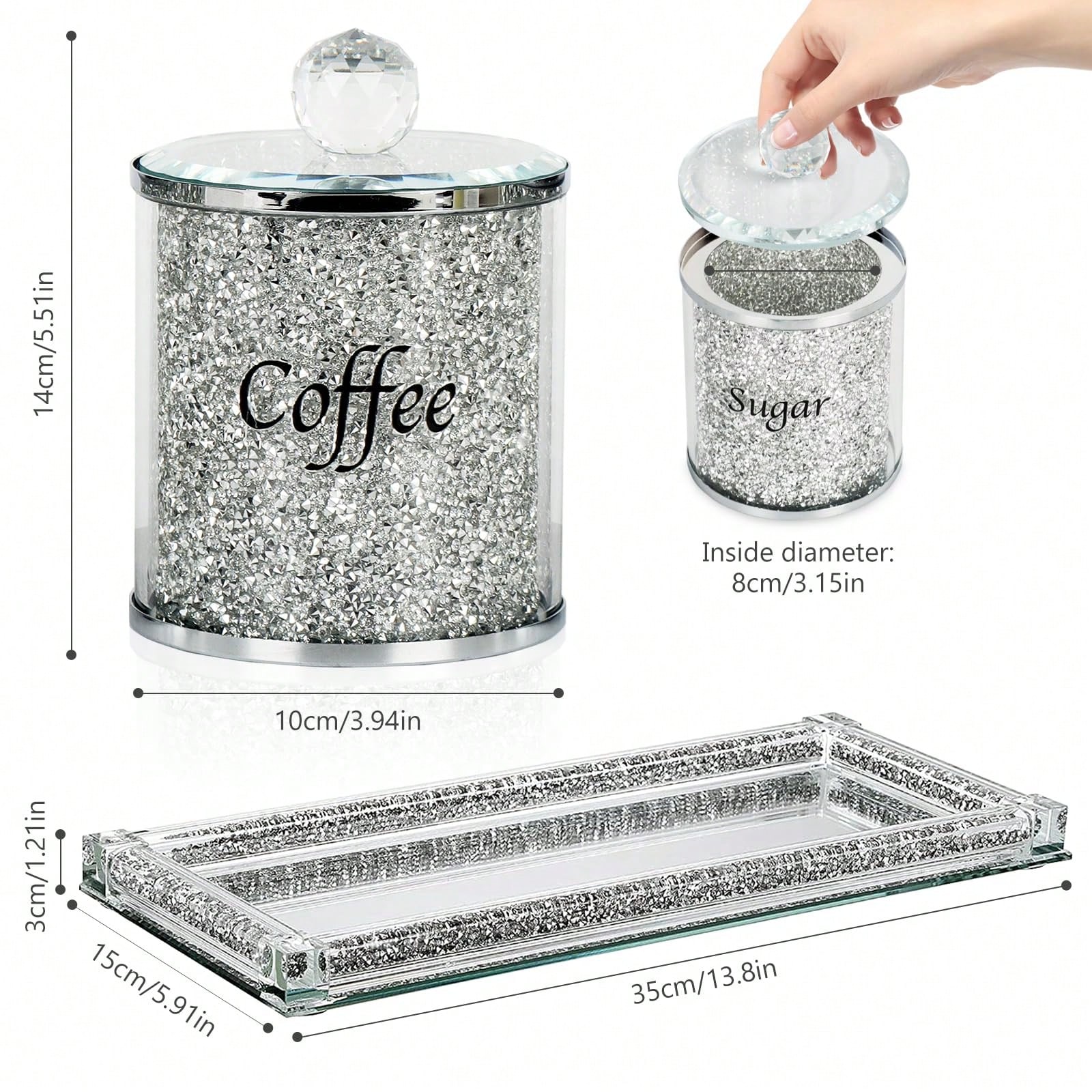 Set di contenitori per caffè,  - Coffee Tea Sugar Canister Set recensione e prezzo