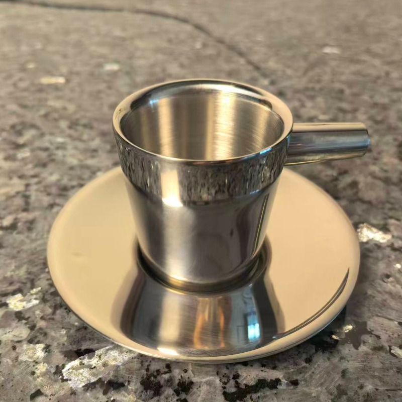 Set di 2 Tazze da Caffè in Acc - Espresso Cup Saucer recensione e prezzo
