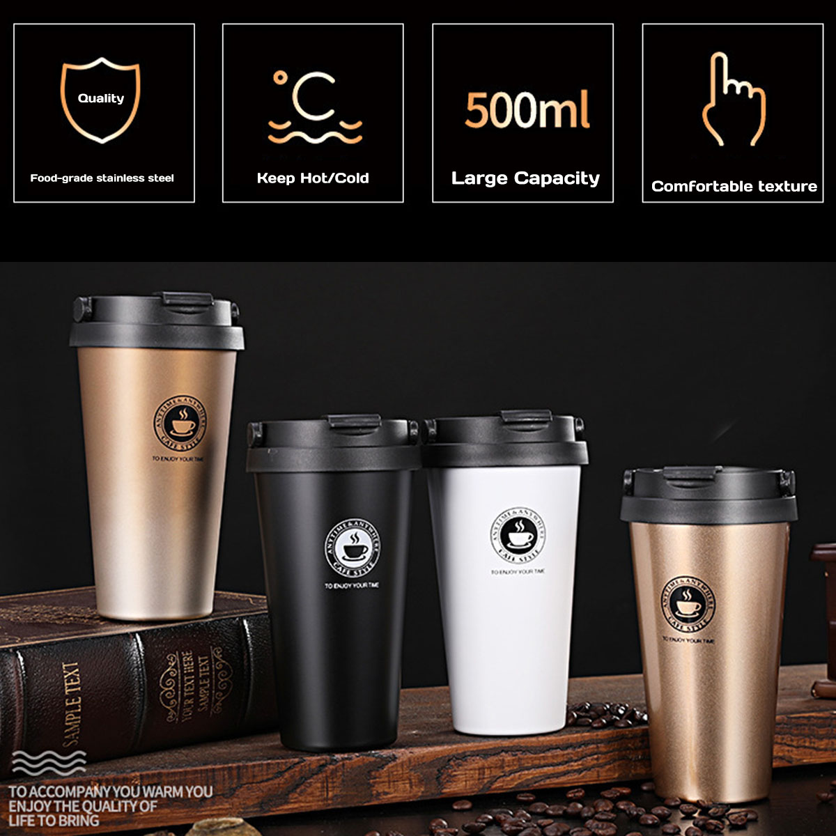 Tazza da Viaggio Isolata 16 oz - Double Wall Mug recensione e prezzo
