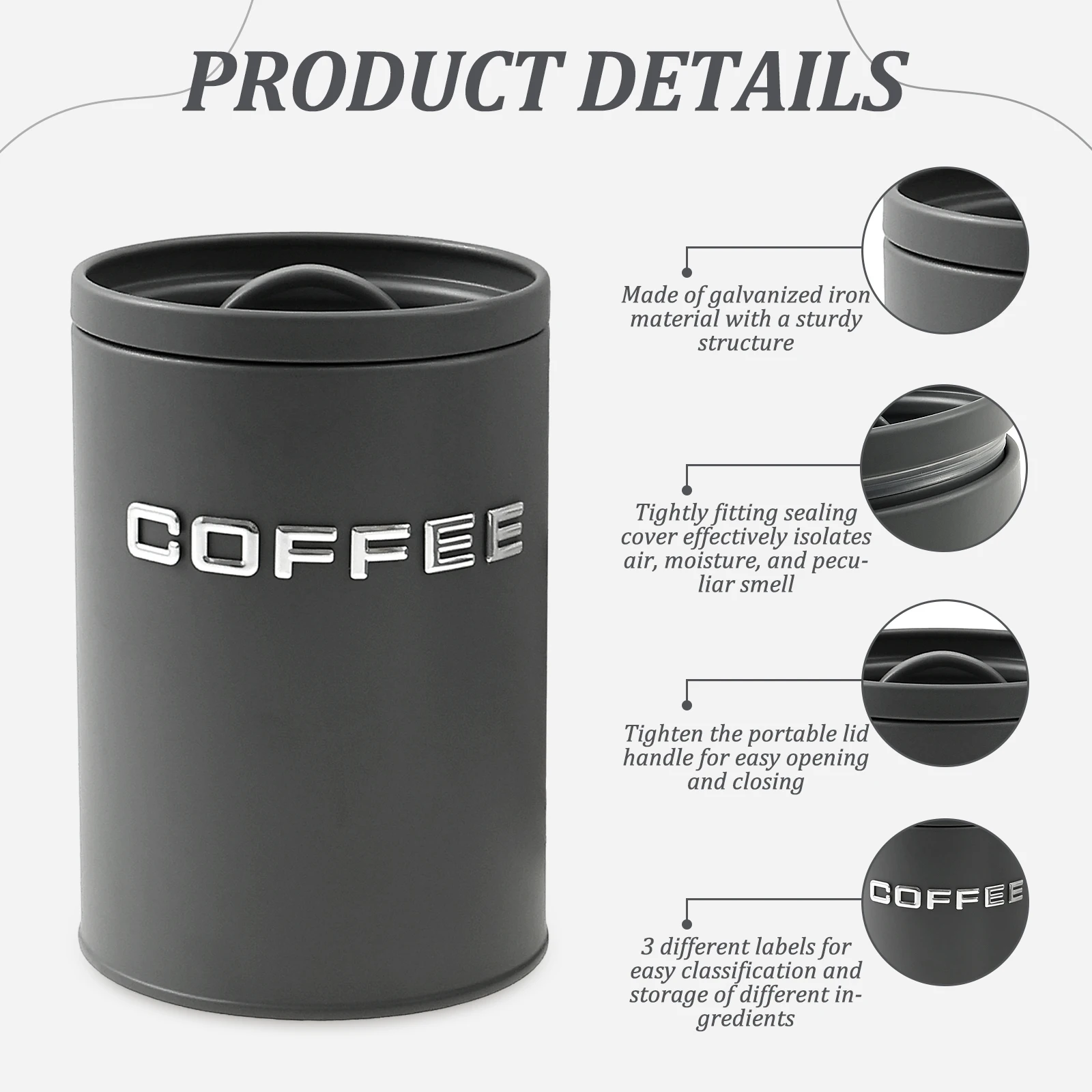 Barattolo di zucchero per tè e - Coffee Tea Sugar Canister Set recensione e prezzo