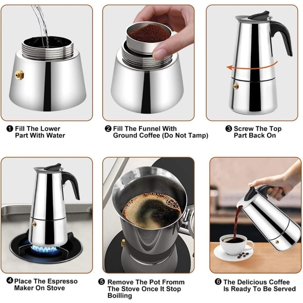 Caffettiera Moka in Acciaio In - Coffee Tea Latte recensione e prezzo