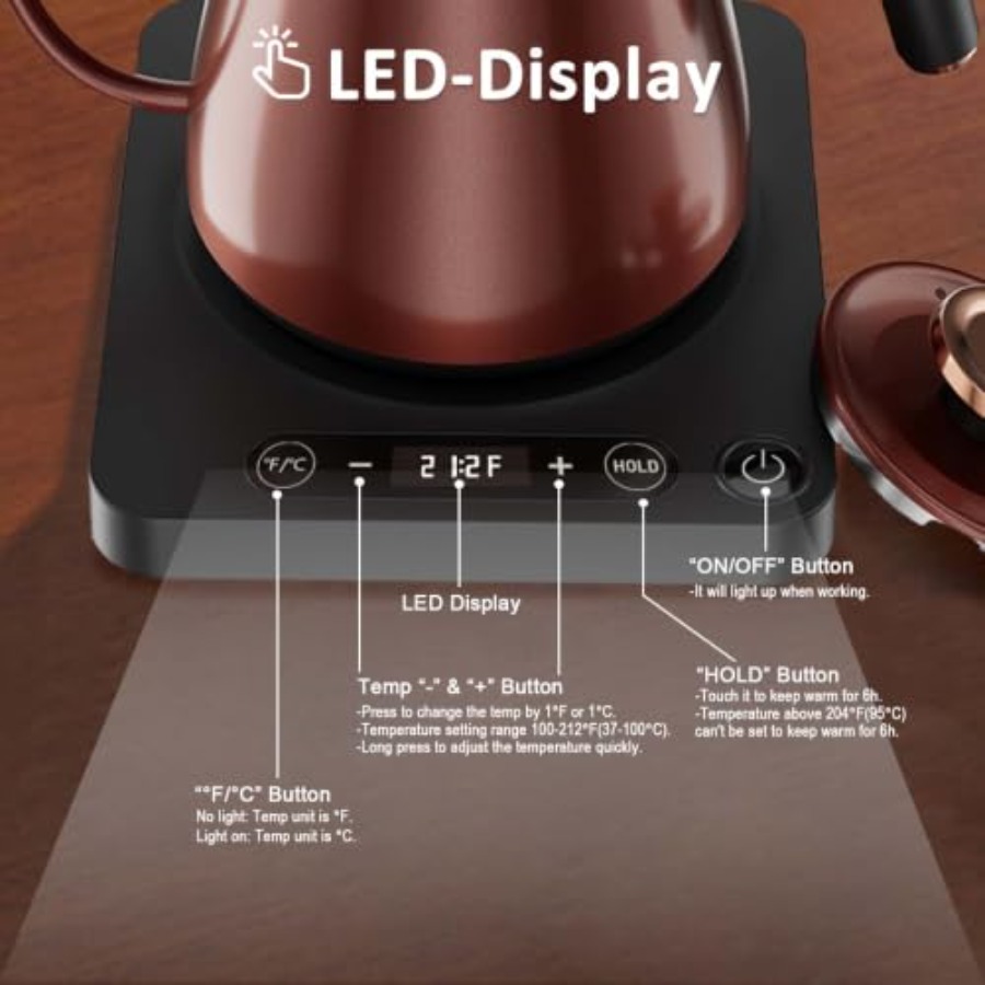 Bollitore elettrico a collo d' - Pour Over Kettle recensione e prezzo