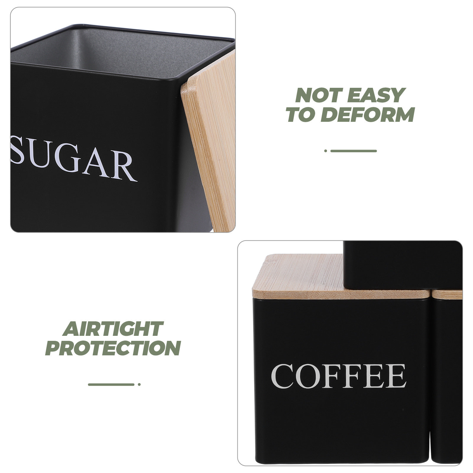 Set di 3 Contenitori in Metall - Coffee Tea Sugar Canister Set recensione e prezzo