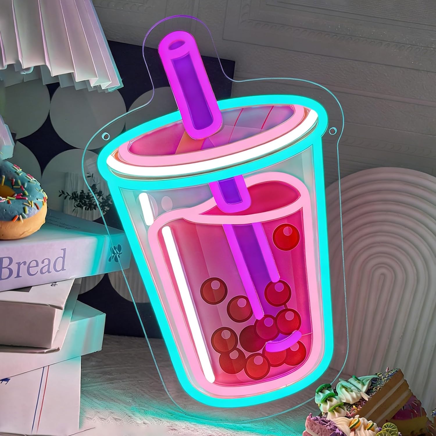 Insegna al Neon Bubble Tea, Lu - Coffee Tea Neon Sign recensione e prezzo